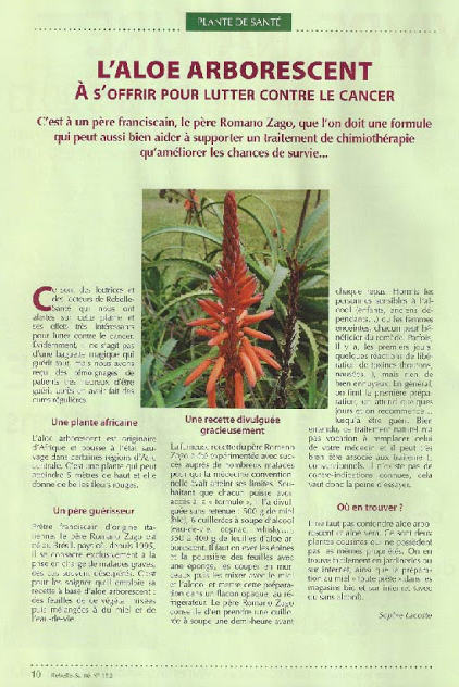 Aloe arborescens presse